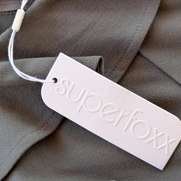 Superfoxx NWT Nordstrom Ruffled Stretch Midi Column Minimalist Dress Gray Sz XL - Picture 7 of 8